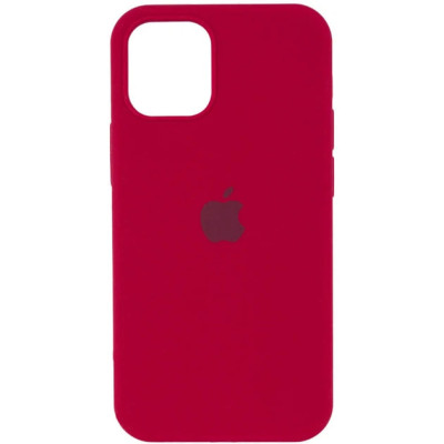 Накладка (з мікрофіброю) Silk Full Protective для iPhone 16 Pro Max- червона троянда