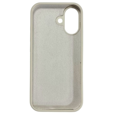 Накладка (з мікрофіброю) Silk Full Protective для iPhone 17- античний білий