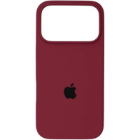Накладка (з мікрофіброю) Silk Full Protective для iPhone 17 Pro- марсала
