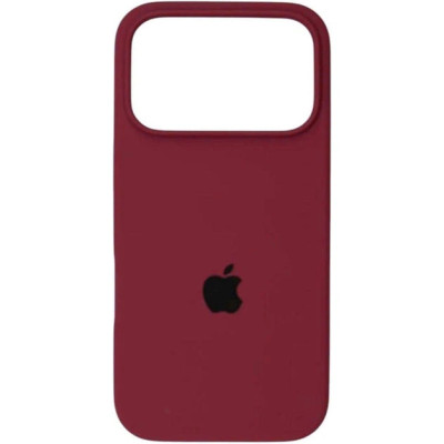 Накладка (з мікрофіброю) Silk Full Protective для iPhone 17 Pro- марсала