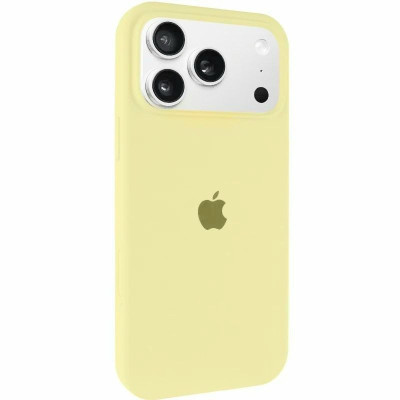 Накладка (з мікрофіброю) Silk Full Protective для iPhone 17 Pro- світло-жовтий