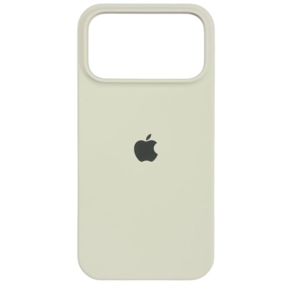 Накладка (з мікрофіброю) Silk Full Protective для iPhone 17 Pro Max- античний білий