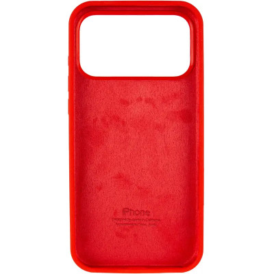 Накладка (з мікрофіброю) для iPhone 17 Pro Max / 18 Pro Max- червоний