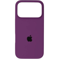 Накладка (з мікрофіброю) Silk Full Protective для iPhone 17 Pro Max- темно-фіолетовий