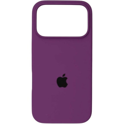 Накладка (з мікрофіброю) Silk Full Protective для iPhone 17 Pro Max- темно-фіолетовий