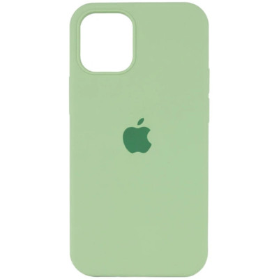 Накладка (з мікрофіброю) Silk Full Protective для iPhone 13- мінтоловий