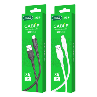 USB кабель Jokade JA010 Type-C 3A/1м- білий