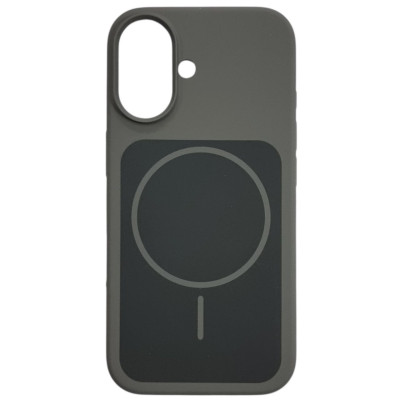 Накладка Velvet Ring with Magnetic для iPhone 16- сірий Накладка Velvet Ring with Magnetic для iPhone 16- сірий