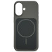 Накладка Velvet Ring with Magnetic для iPhone 16- сірий