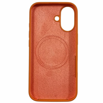 Накладка Velvet Ring with Magnetic для iPhone 17- помаранчевий Накладка Velvet Ring with Magnetic для iPhone 17- помаранчевий
