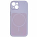 Накладка Velvet Ring with Magnetic Full Camera для iPhone 15- лавандовий