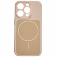 Накладка Velvet Ring with Magnetic Full Camera для iPhone 16 Pro Max- рожевий пісок