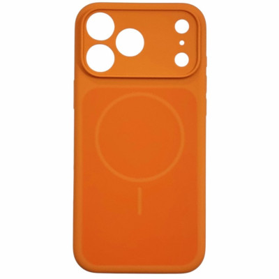Накладка Velvet Ring with Magnetic Full Camera для iPhone 17 Pro- помаранчевий Накладка Velvet Ring with Magnetic Full Camera для iPhone 17 Pro- помаранчевий