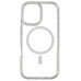 Накладка MagCore Clear with color Magnetic для iPhone 17- прозорий з білим