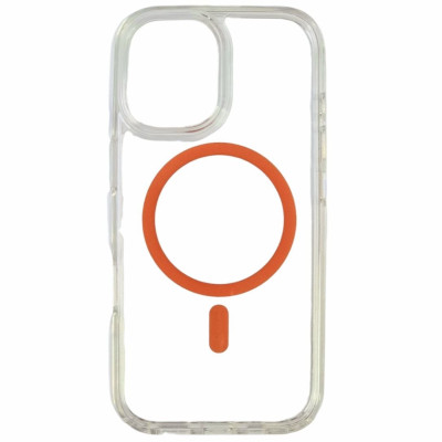 Накладка MagCore Clear with color Magnetic для iPhone 17- прозорий з помаранчевим Накладка MagCore Clear with color Magnetic для iPhone 17- прозорий з помаранчевим
