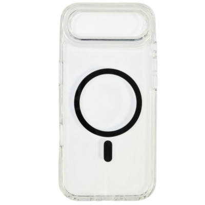 Накладка MagCore Clear with color Magnetic для iPhone 17 Air- прозорий з чорним Накладка MagCore Clear with color Magnetic для iPhone 17 Air- прозорий з чорним