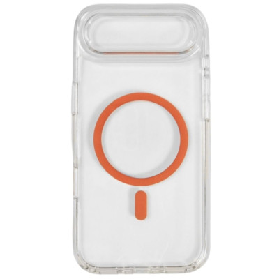 Накладка MagCore Clear with color Magnetic для iPhone 17 Air- прозорий з помаранчевим Накладка MagCore Clear with color Magnetic для iPhone 17 Air- прозорий з помаранчевим