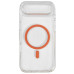 Накладка MagCore Clear with color Magnetic для iPhone 17 Air- прозорий з помаранчевим
