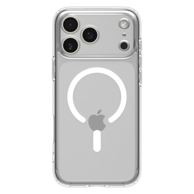 Накладка MagCore Clear with color Magnetic для iPhone 17 Pro Max- прозорий з білим Накладка MagCore Clear with color Magnetic для iPhone 17 Pro Max- прозорий з білим