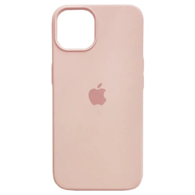 Накладка (з мікрофіброю) Silk Full Camera для iPhone 12- рожевий пісок