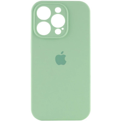 Накладка (з мікрофіброю) Silk Full Camera для iPhone 13 Pro Max- фісташковий