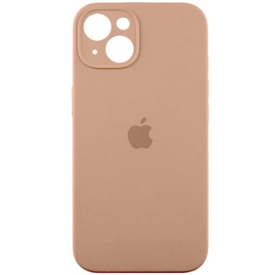Накладка (з мікрофіброю) Silk Full Camera для iPhone 14- золото пустелі