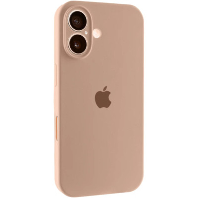 Накладка (з мікрофіброю) Silk Full Camera для iPhone 16 Plus- золото пустелі