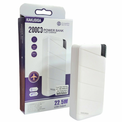 Power Bank Kakusiga KSC-1086 20000mAh Fast Charge (2USB/22.5W)- білий