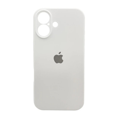 Накладка (з мікрофіброю) Silk Full Camera для iPhone 17- античний білий