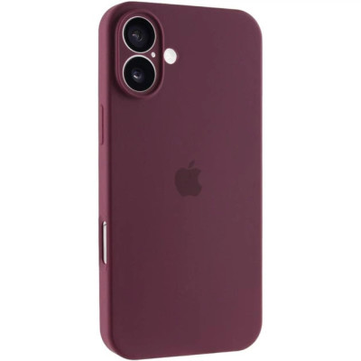 Накладка (з мікрофіброю) Silk Full Camera для iPhone 17- сливовий