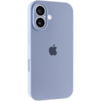 Накладка (з мікрофіброю) Silk Full Camera для iPhone 17- бузково блакитний 