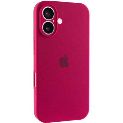 Накладка (з мікрофіброю) Silk Full Camera для iPhone 17- червона троянда