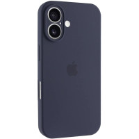 Накладка (з мікрофіброю) Silk Full Camera для iPhone 17- темно-синій