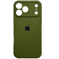 Накладка (з мікрофіброю) Silk Full Camera для iPhone 17 Pro- оливковий