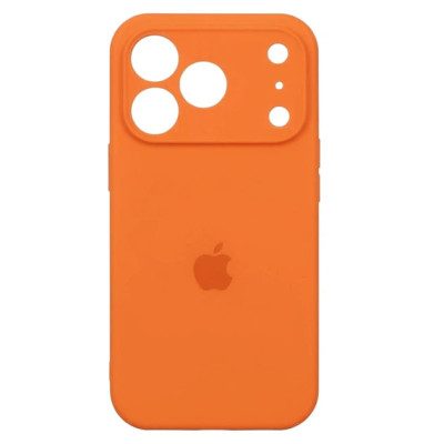 Накладка (з мікрофіброю) Silk Full Camera для iPhone 17 Pro- помаранчевий
