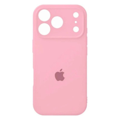 Накладка (з мікрофіброю) Silk Full Camera для iPhone 17 Pro- світло-рожевий