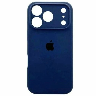 Накладка (з мікрофіброю) Silk Full Camera для iPhone 17 Pro- синій