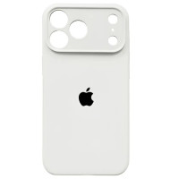 Накладка (з мікрофіброю) Silk Full Camera для iPhone 17 Pro Max- античний білий