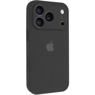 Накладка (з мікрофіброю) Silk Full Camera для iPhone 17 Pro Max- темно-сірий