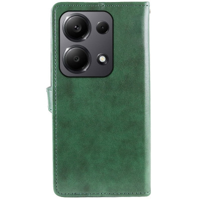 Чохол-книжка GETMAN Gallant шкіряний для Xiaomi Redmi 15C (UA/Europe 173mm)- зелений
