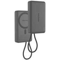 Power Bank Senteo Q.MAX 3 Slim 10000mAh wireless (USB-C/15w) + cable Type-С- темно-сірий Power Bank Senteo Q.MAX 3 Slim 10000mAh wireless (USB-C/15w) + cable Type-С- темно-сірий