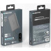 Power Bank Senteo Q.MAX 3 Slim 10000mAh wireless (USB-C/15w) + cable Type-С- темно-сірий