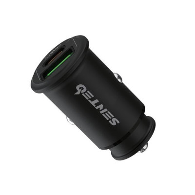 Автомобільний зарядний пристрій Senteo Q-02 USB-A+USB-C PD30W/QC3.0 18W (CE сертифікат)- чорний