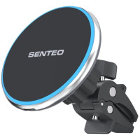 Holder (автотримач) Senteo M1 Cayman series 15W з бездротовою зарядкою (кріплення у решітку)- чорний Holder (автотримач) Senteo M1 Cayman series 15W з бездротовою зарядкою (кріплення у решітку)- чорний