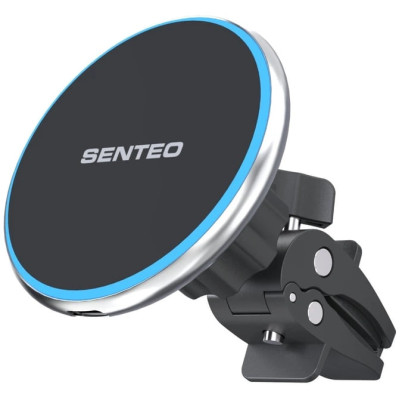 Holder (автотримач) Senteo M1 Cayman series 15W з бездротовою зарядкою (кріплення у решітку)- чорний