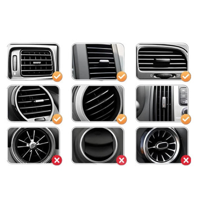 Holder (автотримач) Senteo SH-01 Drift 1 15W з бездротовою зарядкою (кріплення у решітку)- чорний