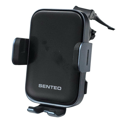 Holder (автотримач) Senteo SH-01 Drift 1 15W з бездротовою зарядкою (кріплення у решітку)- чорний