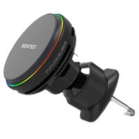 Holder (автотримач) Senteo M3 Qi2 Magnetic 15W з бездротовою зарядкою (кріплення у решітку)- темно-сірий Holder (автотримач) Senteo M3 Qi2 Magnetic 15W з бездротовою зарядкою (кріплення у решітку)- темно-сірий