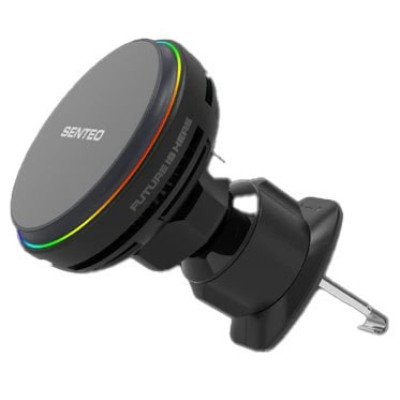 Holder (автотримач) Senteo M3 Qi2 Magnetic 15W з бездротовою зарядкою (кріплення у решітку)- темно-сірий