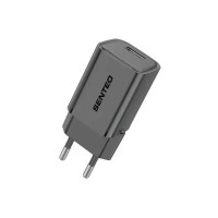Мережевий зарядний пристрій Senteo S-01 (USB-A PD18W/QC3.0) version1 (CE сертифікат)- чорний Мережевий зарядний пристрій Senteo S-01 (USB-A PD18W/QC3.0) version1 (CE сертифікат)- чорний